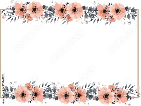 Obraz floral background pink flowers