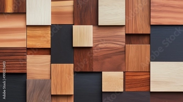 Obraz Diverse Wood Textures and Patterns for Design Projects