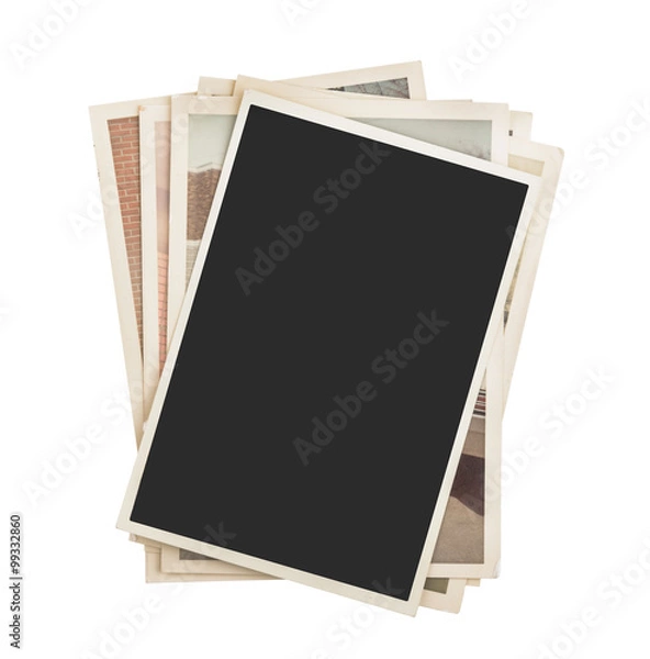 Obraz Stack of photos isolated