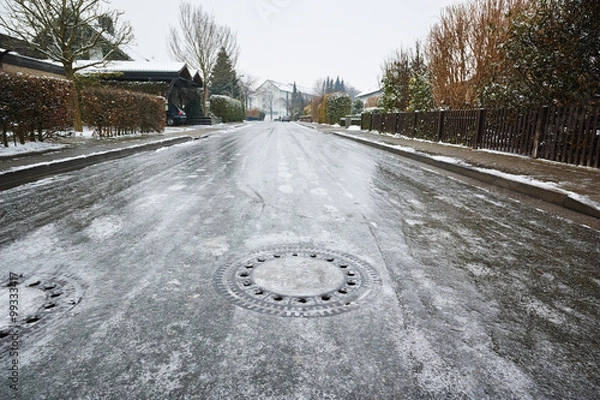 Fototapeta Spiegelglatte Straße