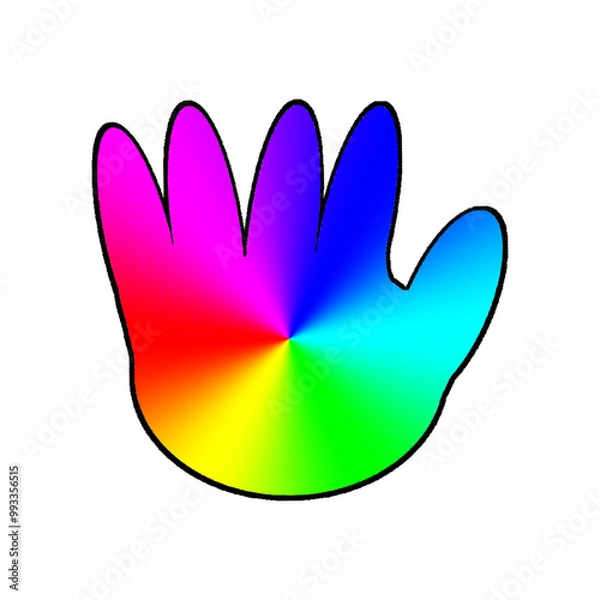 Obraz Rainbow Hand
