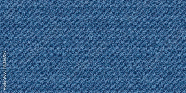 Fototapeta Navy blue cotton fabric pattern close up as background. Denim blue grunge textured seamless pattern. Dark navy blue denim jeans. Textile fabric material cotton texture. Jeans fashion Vector EPS10.