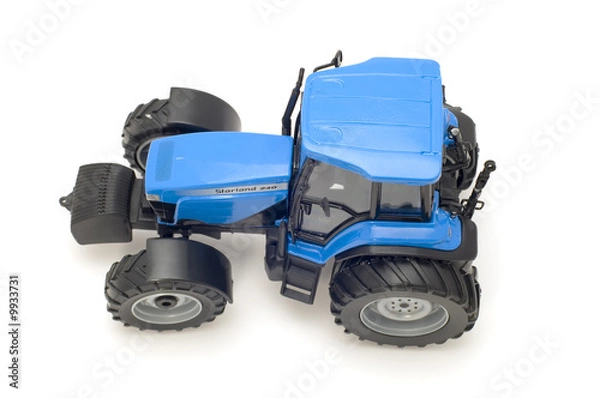 Obraz object on white - toy - tractor