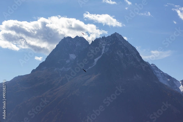 Fototapeta clouds over the mountains