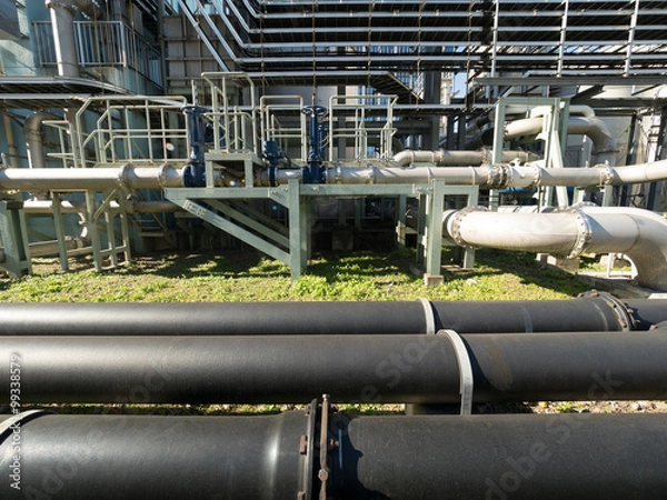 Fototapeta 工場のパイプライン