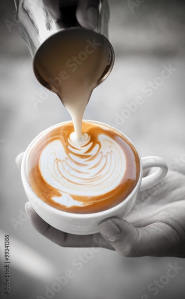 Obraz coffee latte art