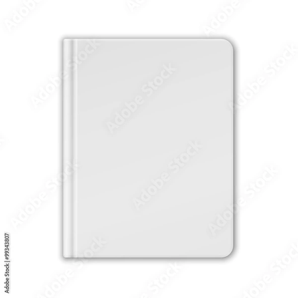 Obraz White Blank Book Or Notebook Template. Vector