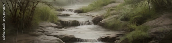 Obraz Natural green banner