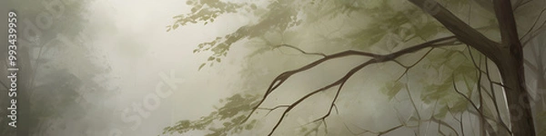 Obraz Natural green banner