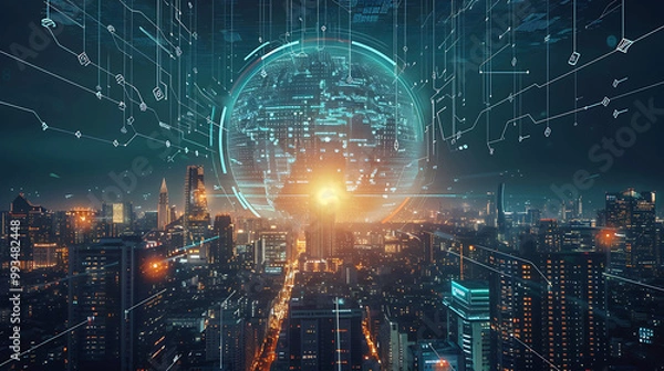 Fototapeta future technology