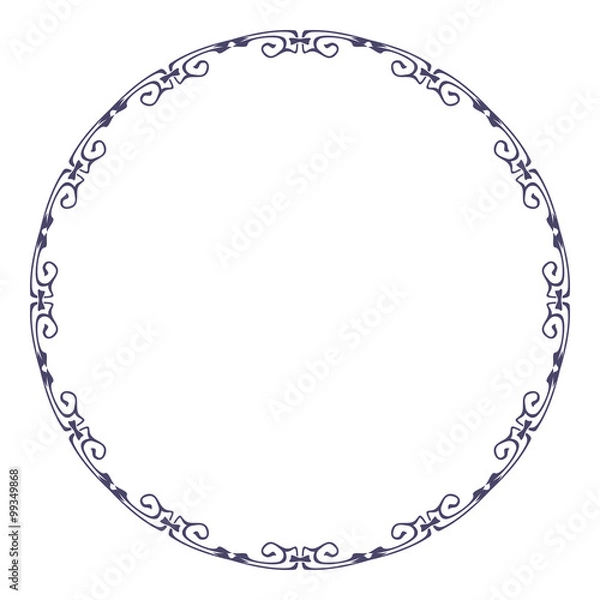 Fototapeta Abstract round frame