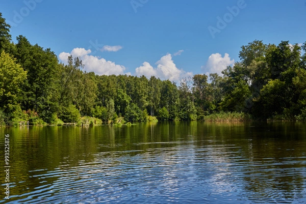 Obraz The Psel river in the autumn.