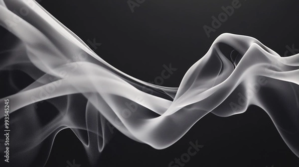 Obraz Mystical Smoke Waves - Abstract, Organic, Elegant, Mysterious Concept with Smoky Patterns and Shapes
