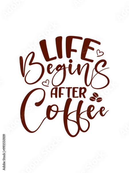 Obraz Coffee SVG Design, Coffee SVG Bundle, Coffee t-shirt design.