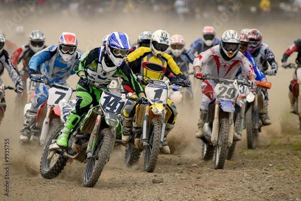 Obraz wyścig motocrossowy