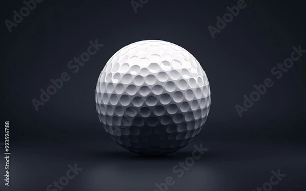 Obraz Golf Ball on Dark Background 