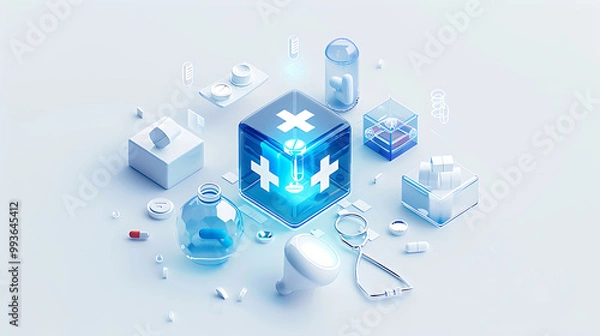 Obraz 3d medical icon