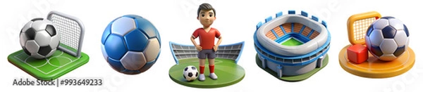 Fototapeta Background cleared images for soccer