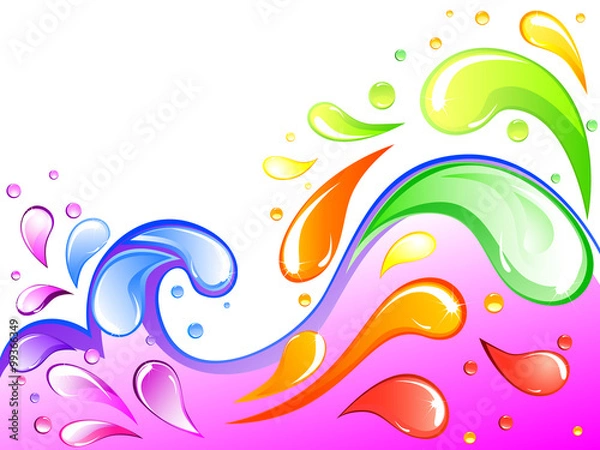Obraz Rainbow splash