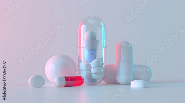 Fototapeta 3d medical icon