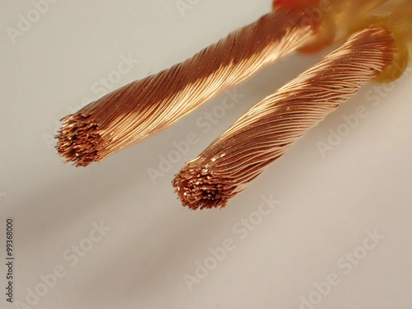 Obraz Lautsprecher Kupferleitung