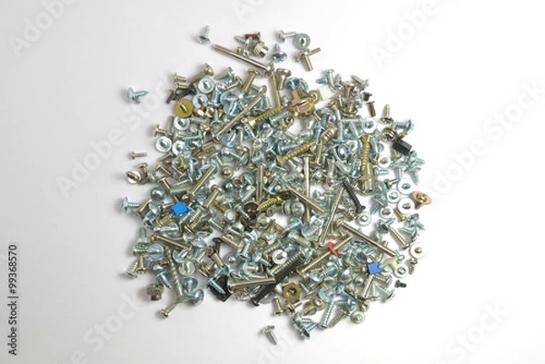 Obraz Ein Haufen PC Schrauben