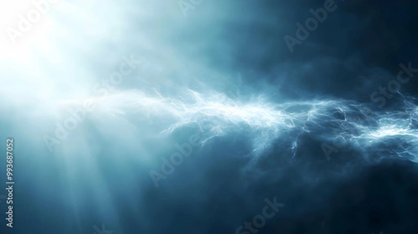 Fototapeta Abstract Background with Bright Light Rays and Fog