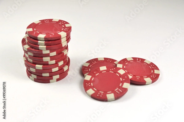 Obraz Stapel roter Chips 2