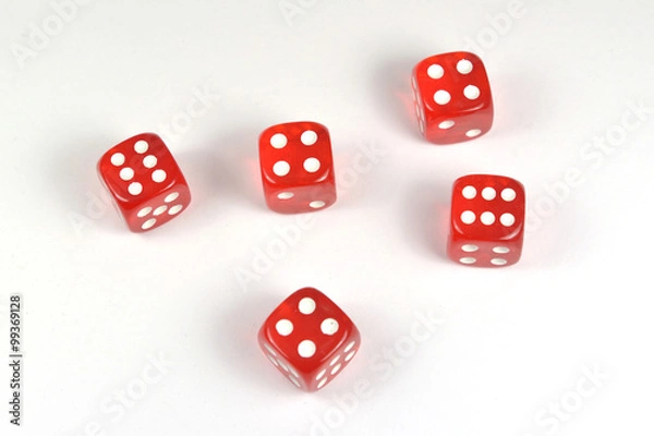 Obraz Rote Spielwürfel 2