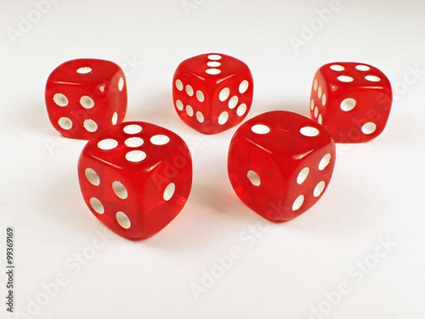 Obraz rote Spielwürfel