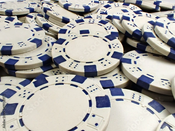Obraz Haufenweise Pokerchips