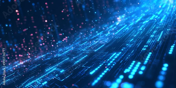 Obraz Digital Data Stream Network