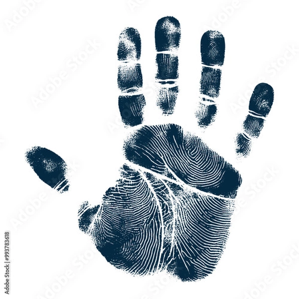 Fototapeta human handprint vector , The handprint should look realistic vector