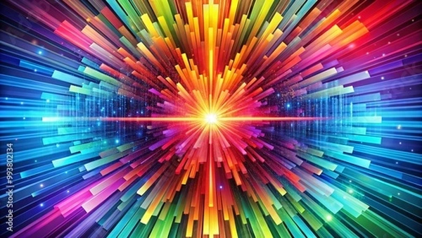Fototapeta Abstract pop modern colorful background with the explosion of colors to the beat.
