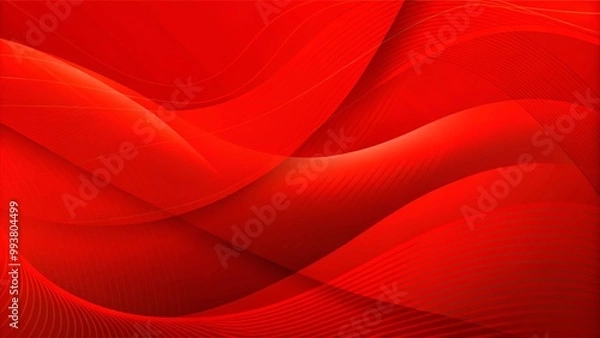Fototapeta Abstract Red waves geometric background. Abstract Modern background design. gradient color. Fluid shapes composition. Fit for presentation design. website, banners, wallpapers, brochures, posters