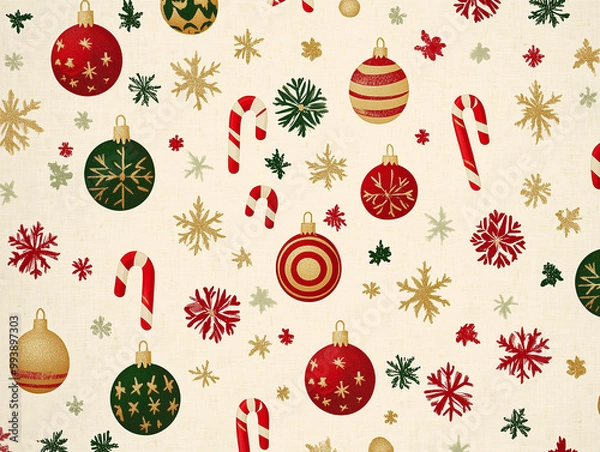 Obraz christmas pattern