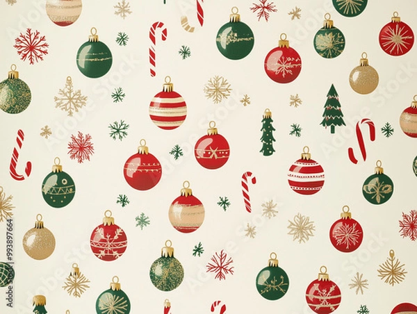 Obraz christmas pattern