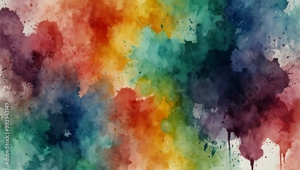 Fototapeta Watercolor background in an abstract animation.