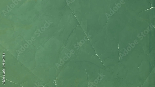 Fototapeta Vintage green paper texture. Old photo worn overlay distressed background. Vintage scratched paper for design.