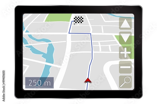 Fototapeta GPS satellite navigation system.