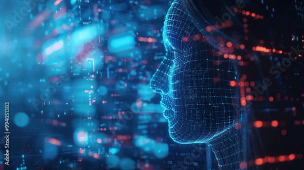 Fototapeta A digital platform showcasing the latest data science technologies, from AI algorithms to real-time data processing tools.