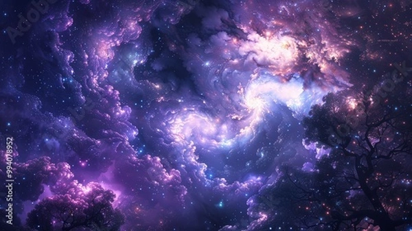 Fototapeta Ethereal Dreams: A Journey Through the Cosmos