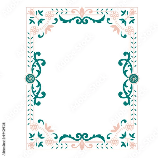 Obraz floral frame