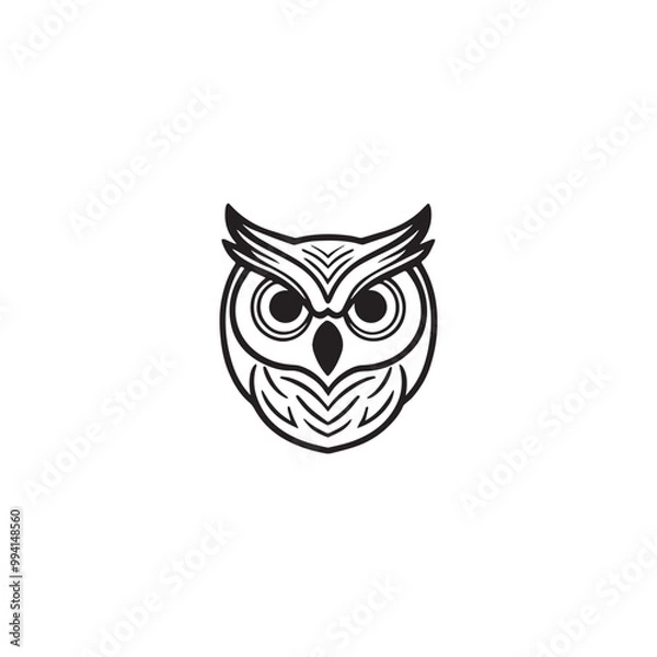 Fototapeta owl logo vector icon