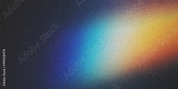 Fototapeta Colorful Gradient Background with Grainy Noise Texture. Modern and Futuristic Design with Smooth Fluid Shapes, Ideal for Posters with a Unique Visual Appeal