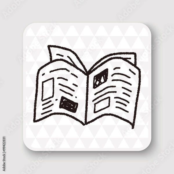 Obraz newspaper doodle drawing
