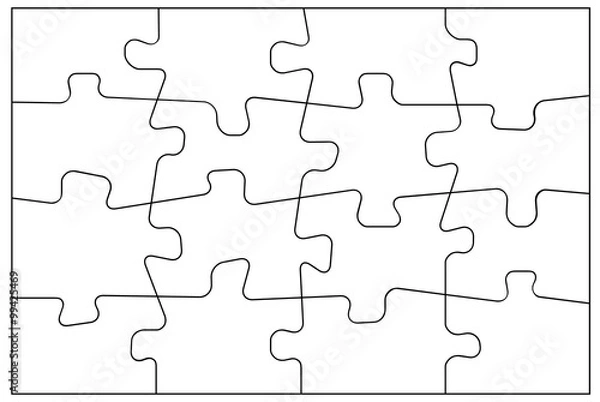 Fototapeta Puzzle / Vektor / Objekte / Template