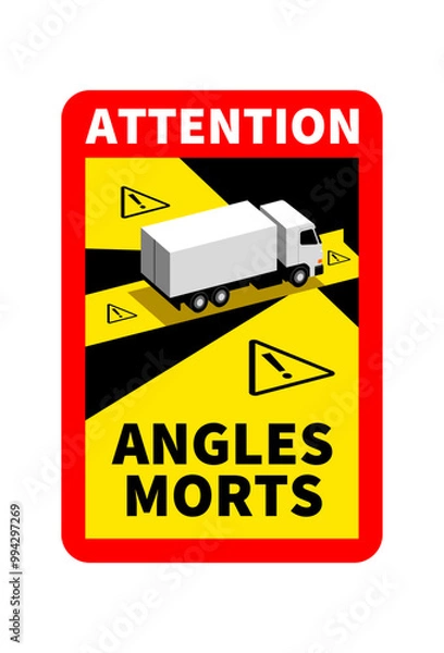 Obraz étiquette angles morts