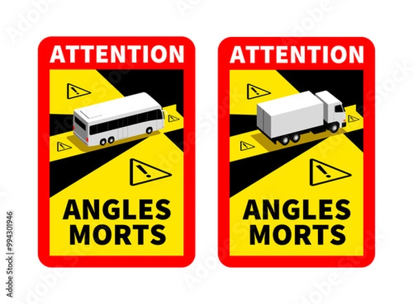 Obraz étiquette angles morts