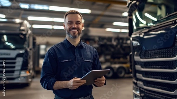 Obraz The Mechanic with Tablet